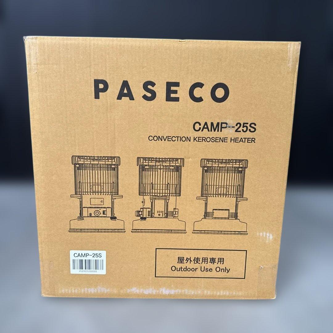 【新品未使用】PASECO CAMP-25 対流式灯油ストーブ　ブラック