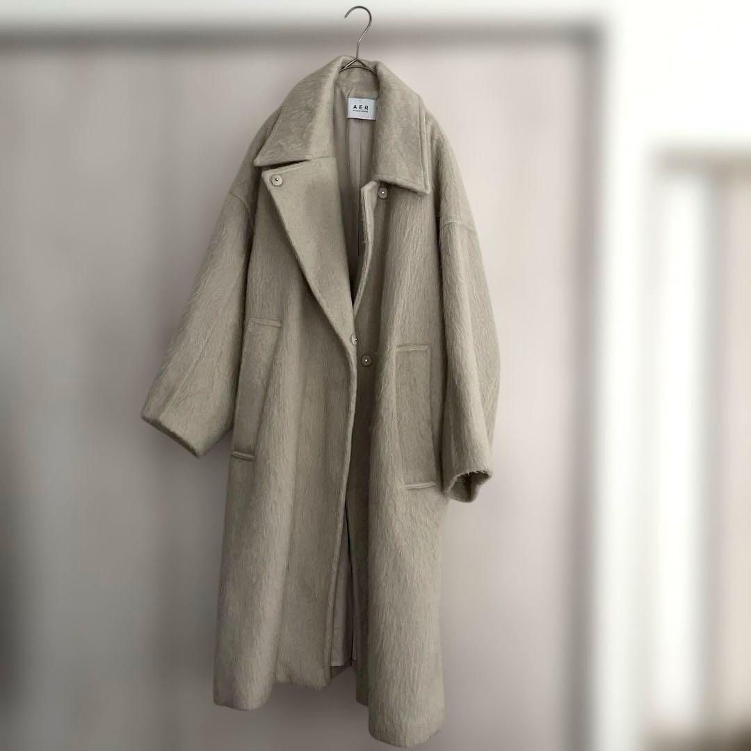 専用です！即完売！！早い者勝ち✨アダムエロペ　ステンカラーシャギーコート　モヘア