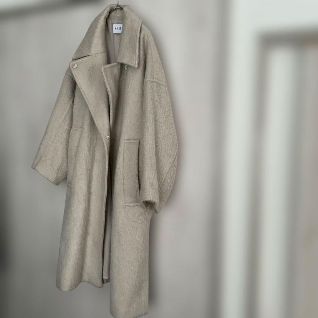 専用です！即完売！！早い者勝ち✨アダムエロペ　ステンカラーシャギーコート　モヘア