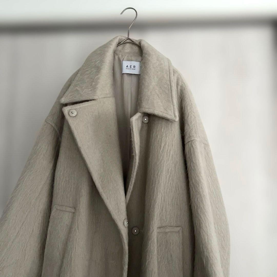 専用です！即完売！！早い者勝ち✨アダムエロペ　ステンカラーシャギーコート　モヘア