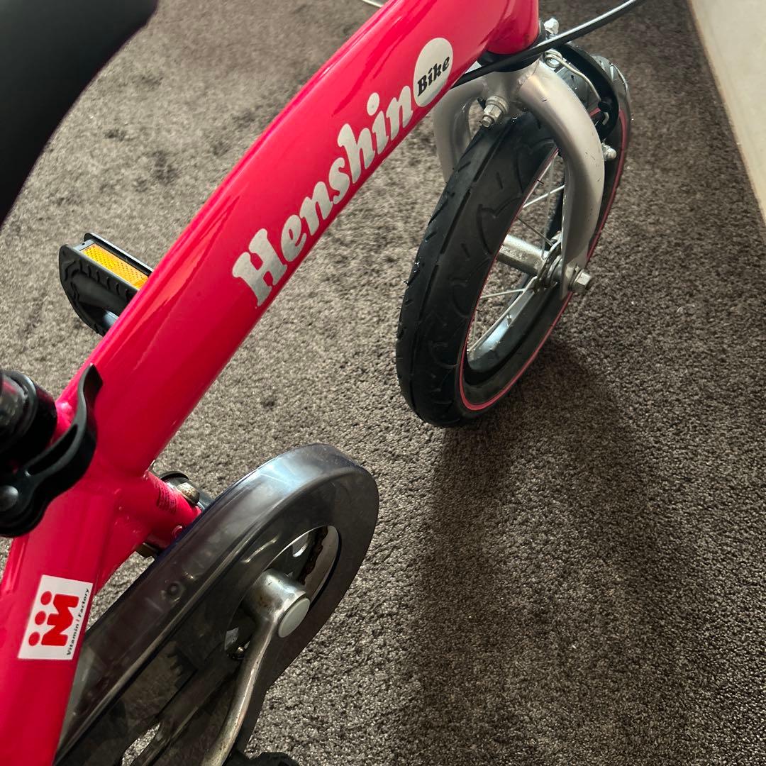 へんしんバイク　ピンク　12インチ　ビタミンファクトリー