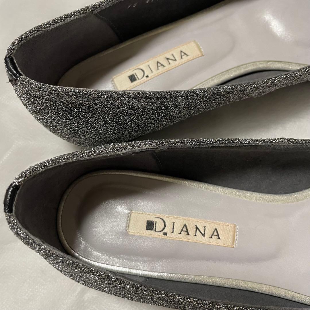 【お値下げ】【美品】♡DIANA♡シアーリボンフラットシューズ