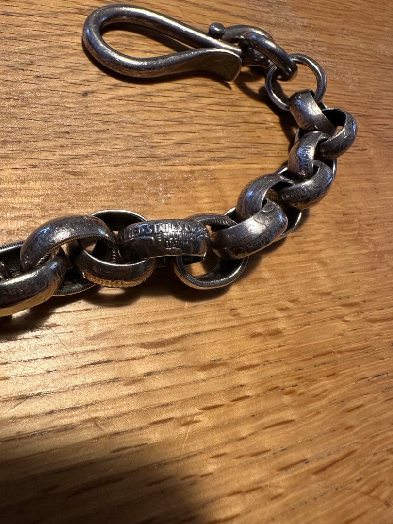 ノースクラフト　モルガンダラー　25¢　ウォレットチェーン