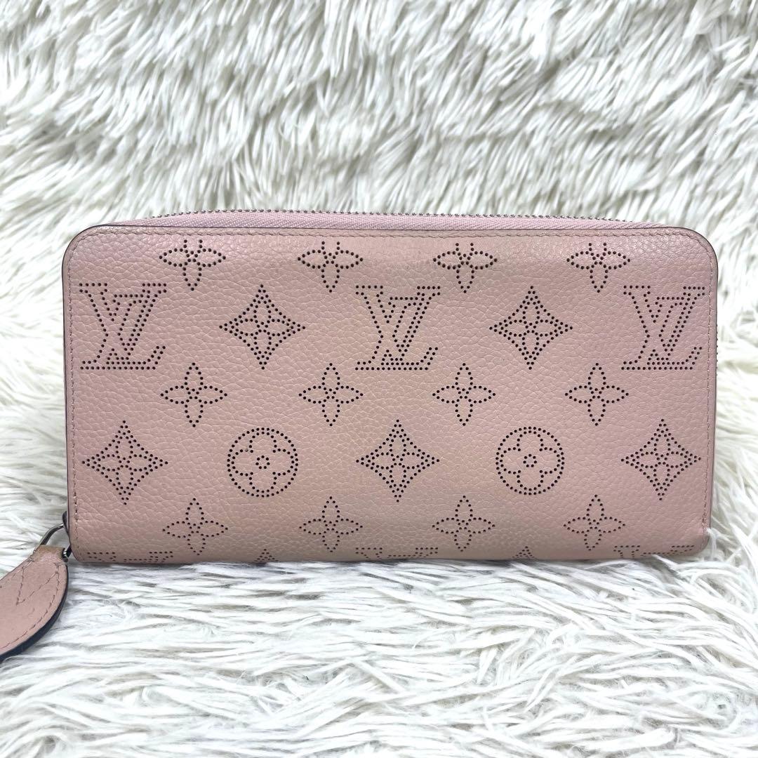 美品‼️ ルイヴィトン　長財布　マヒナ　モノグラム　ジッピーウォレット　レザー