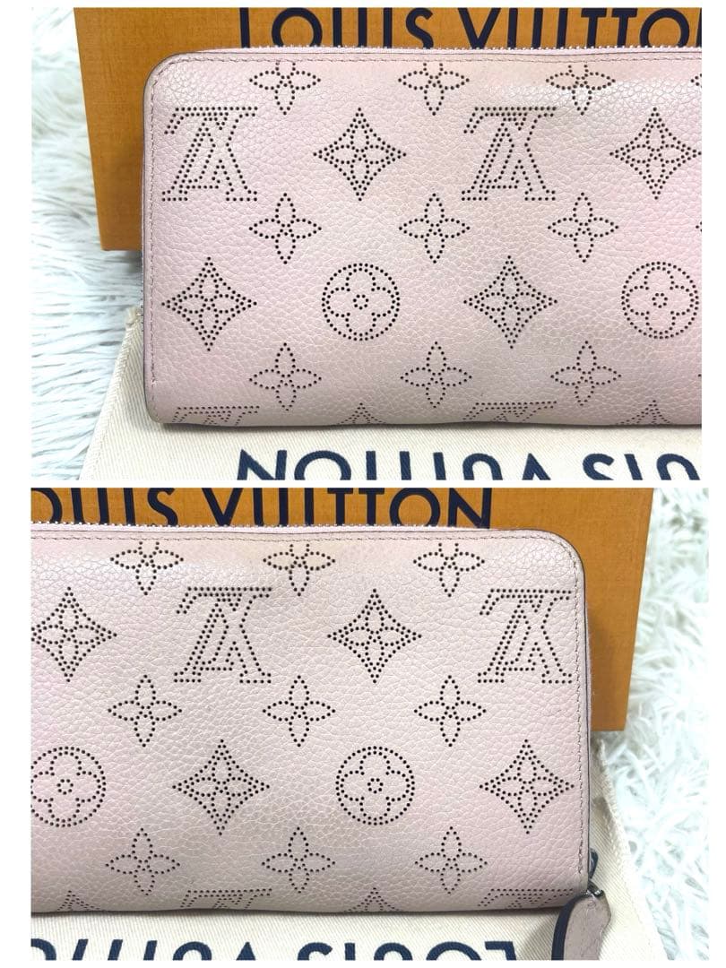 美品‼️ ルイヴィトン　長財布　マヒナ　モノグラム　ジッピーウォレット　レザー