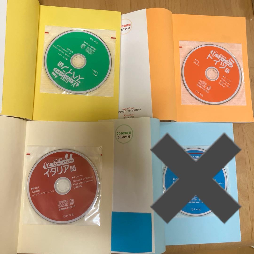 12パターンで話せる　ドイツ　イタリア語