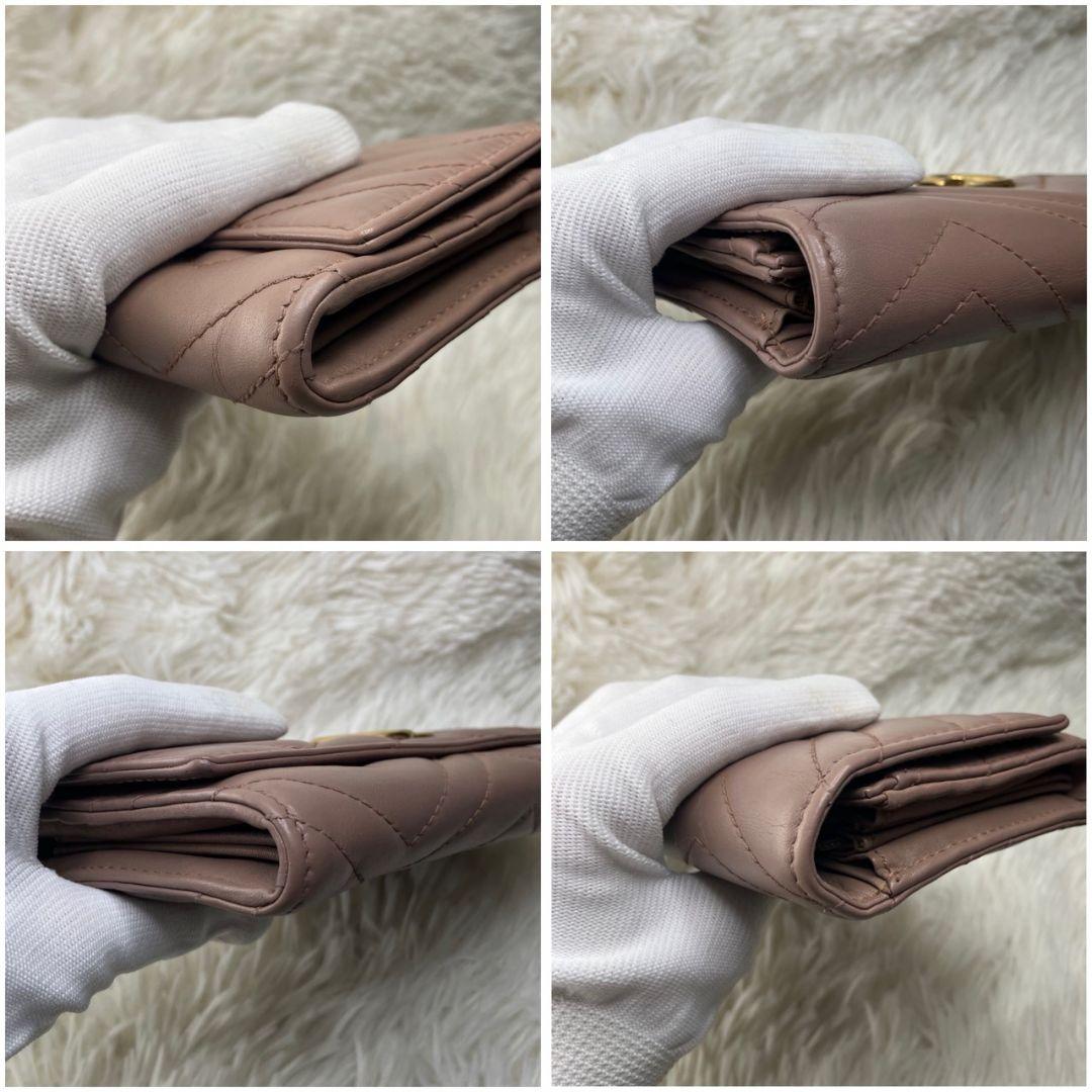 極美品❤️ グッチ　GGマーモント　 コンチネンタルウォレット　ダブルG