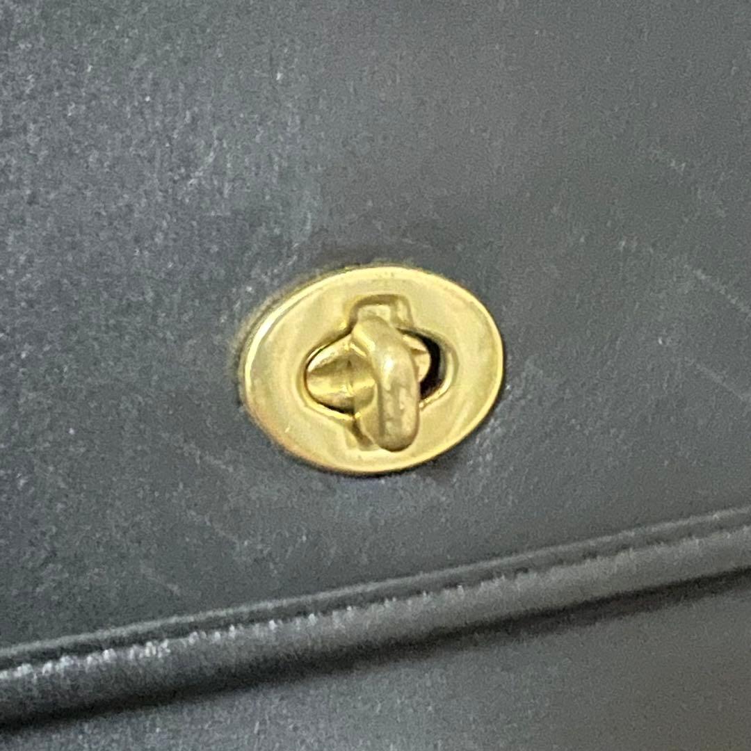 美品 オールドコーチ 2way ショルダーバッグ グラブタンレザー ブラック