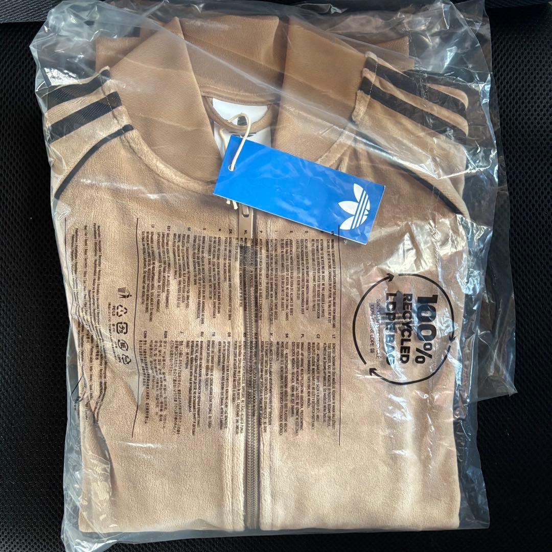 新品XL⭐️adidas アディカラー ブラウンベロア トラックトップ 風早ゆうた