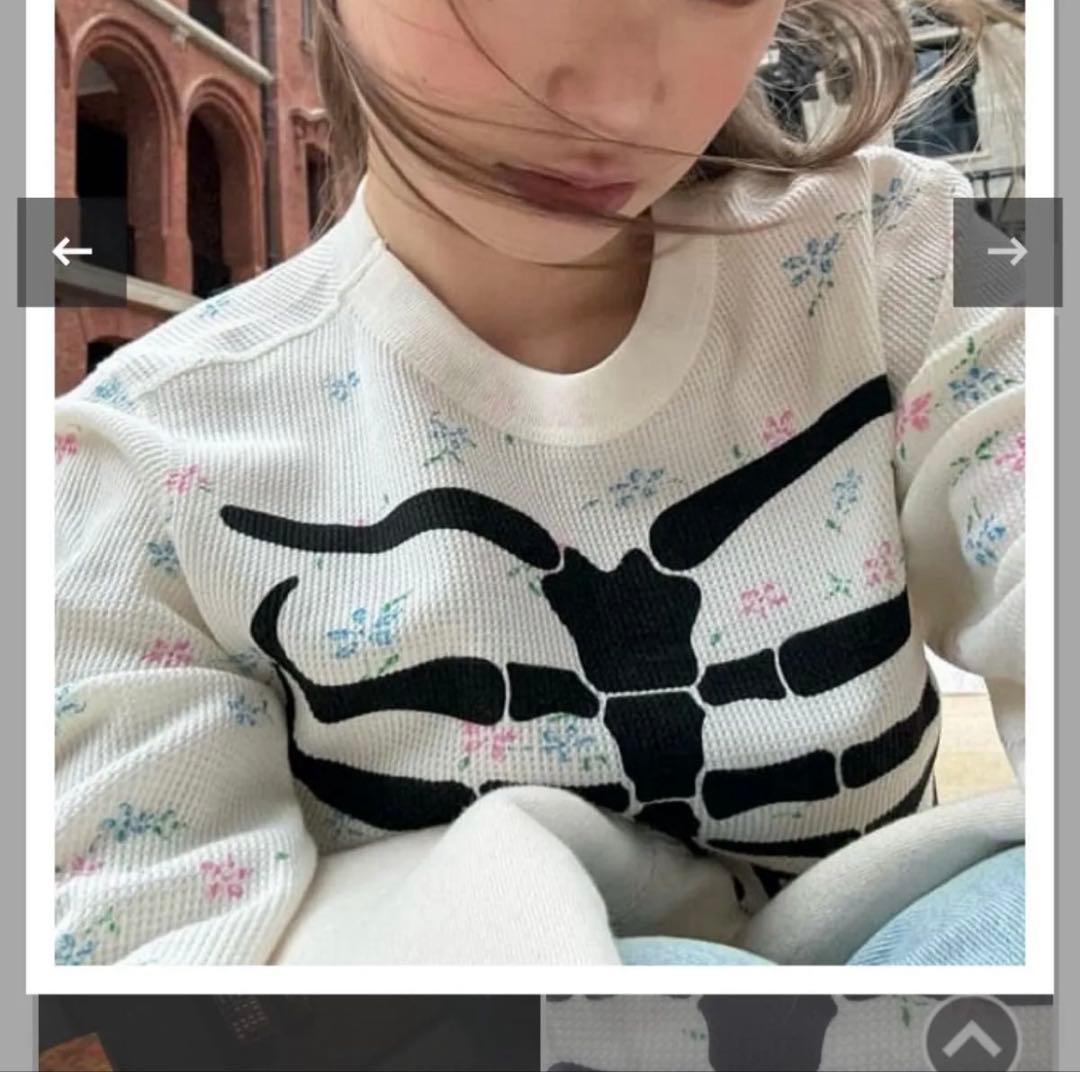 supreme骨サーマル　花柄