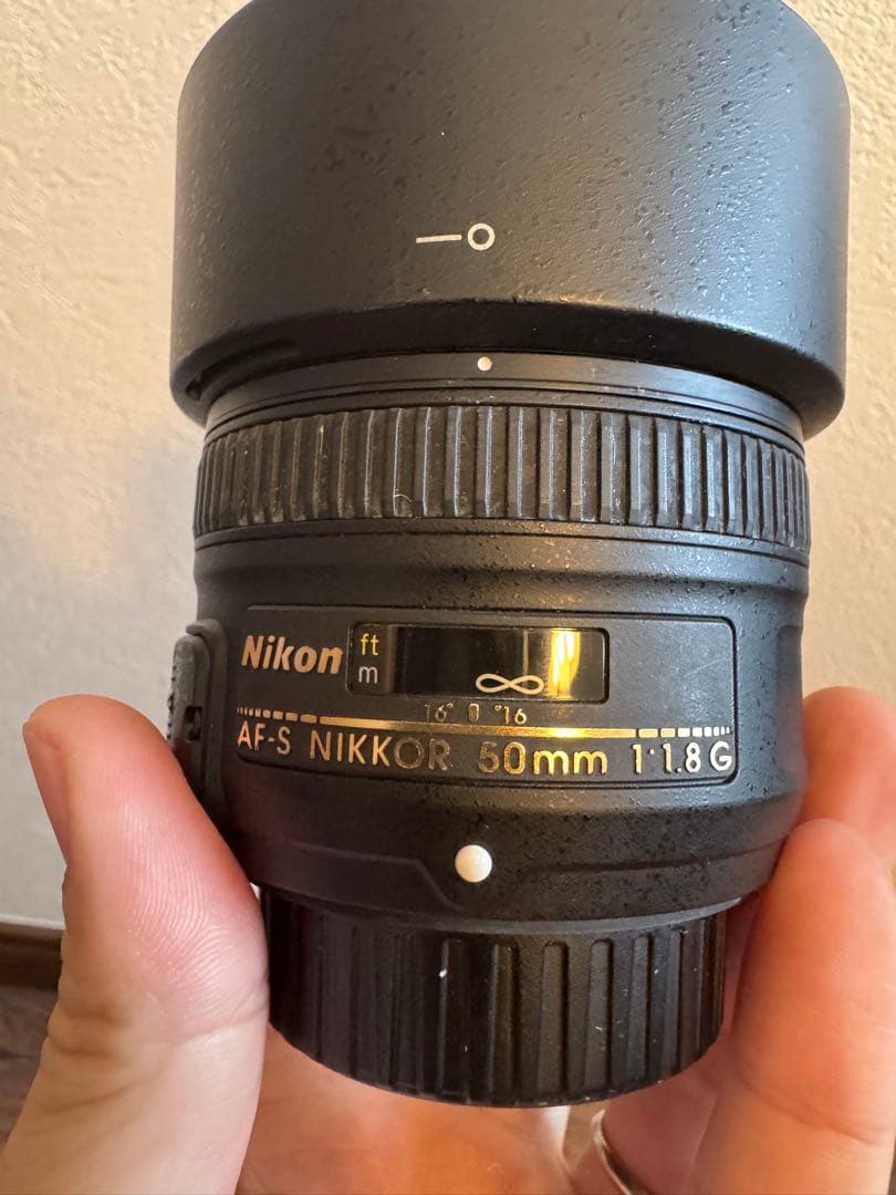 AF-S NIKKOR 50mm f1.8G フィルター付き