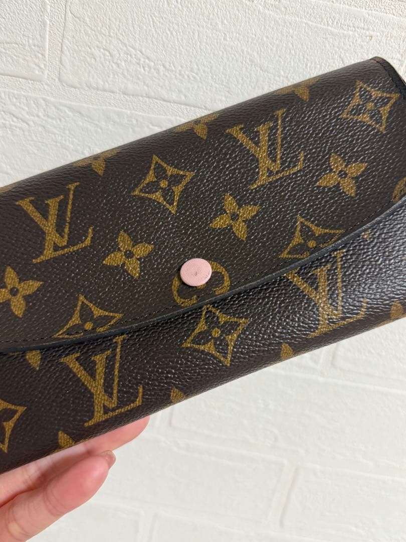 ルイヴィトン ポルトフォイユ エミリー モノグラム×ピンク