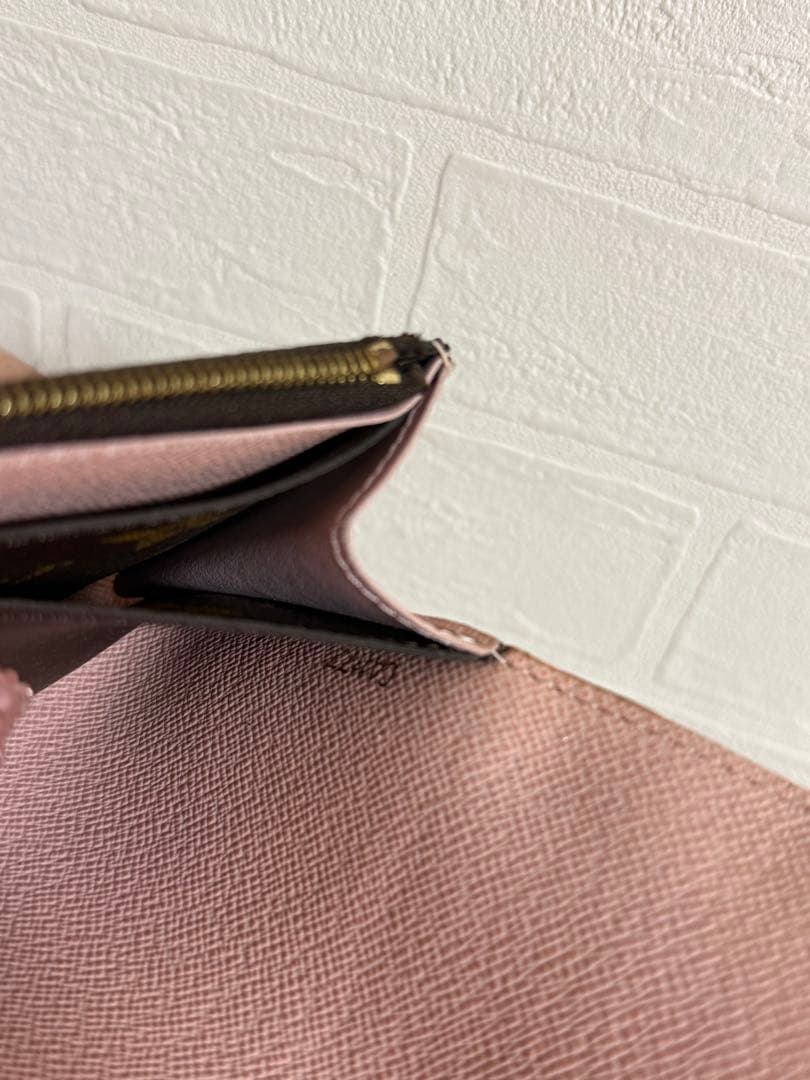 ルイヴィトン ポルトフォイユ エミリー モノグラム×ピンク