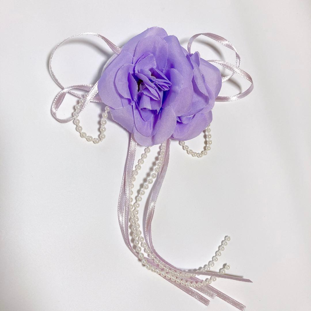 ラベンダー 刺繍 120 セレモニー 入学 卒園 発表会 フォーマル