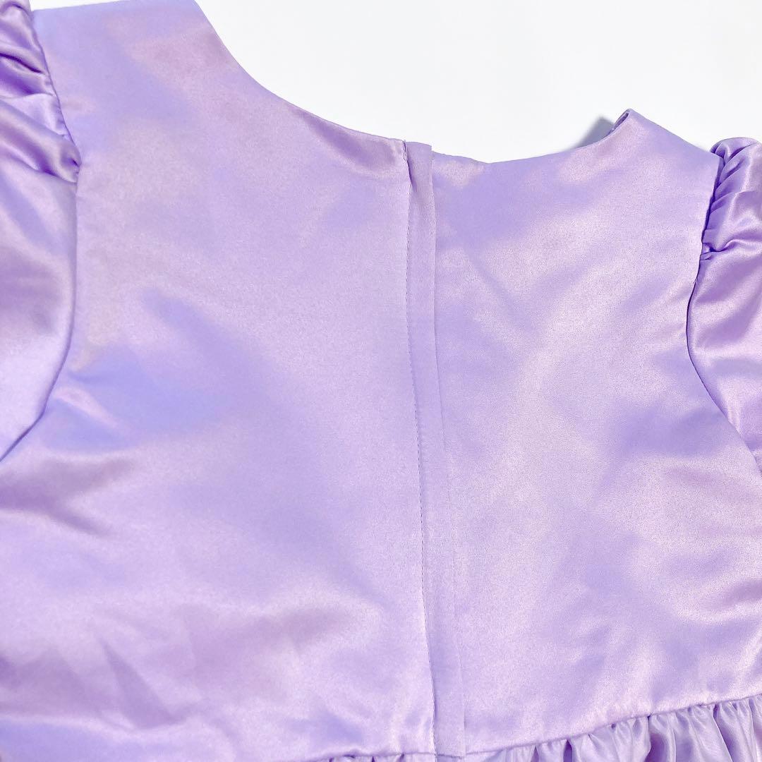 ラベンダー 刺繍 120 セレモニー 入学 卒園 発表会 フォーマル