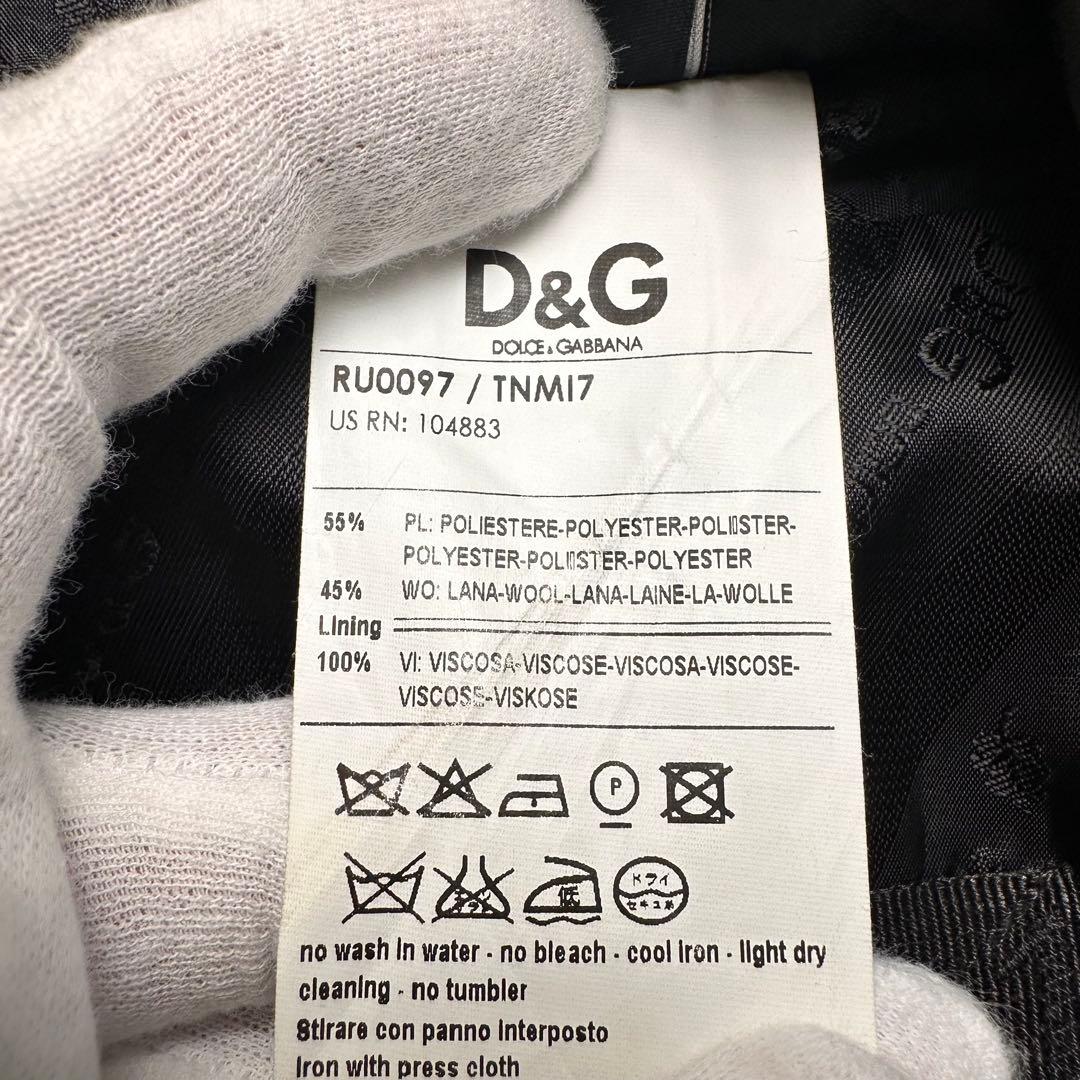 極美品 D&G ドルチェ＆ガッバーナ セットアップ 光沢 総柄 総裏 48