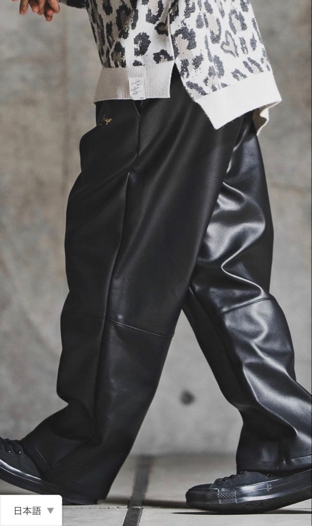 新品試着のみ数分使用GLIMCLAP Synthetic フェイクレザーパンツ