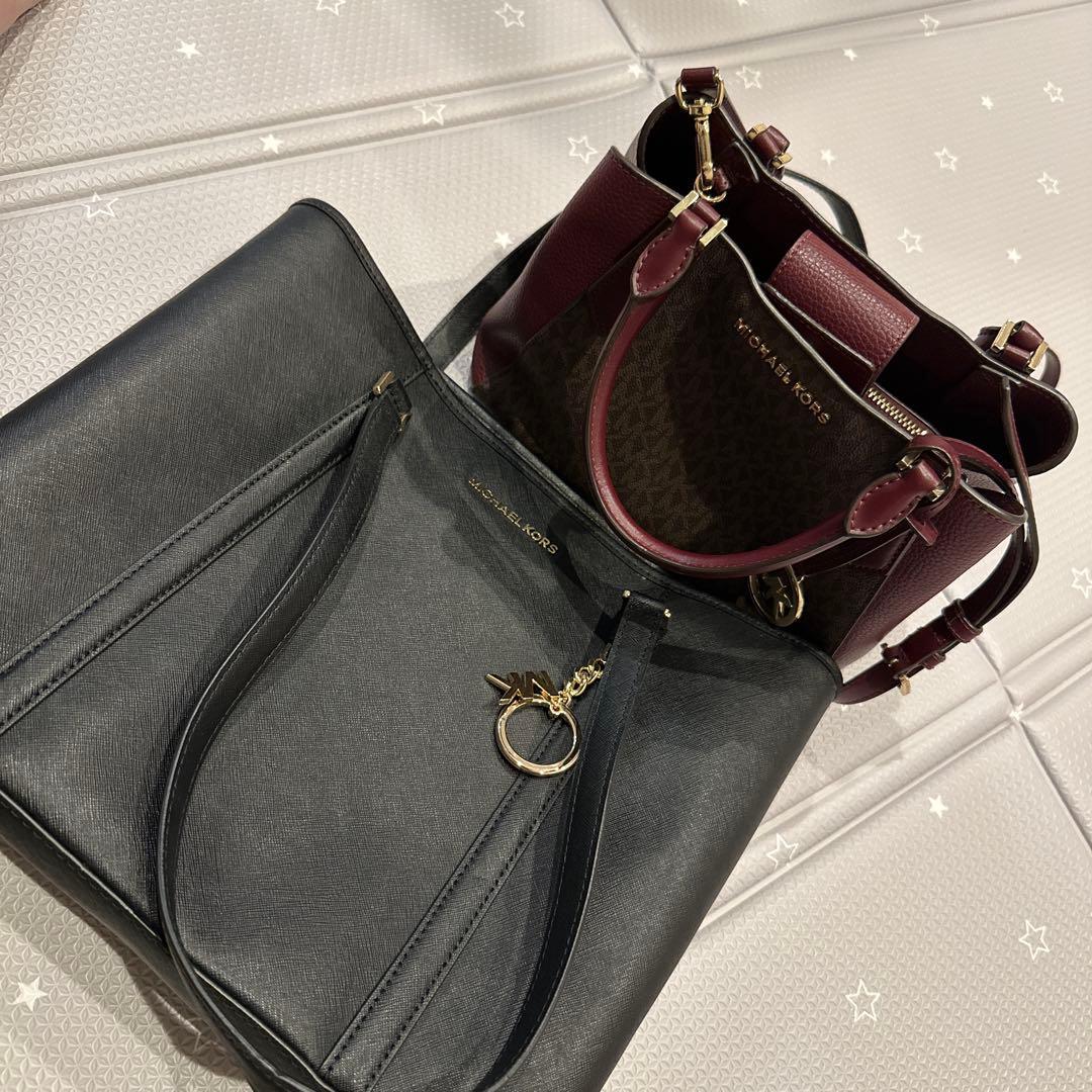 最終値下げ価格【マイケルコース2個set】ブラックトートバッグ×ショルダーバッグ