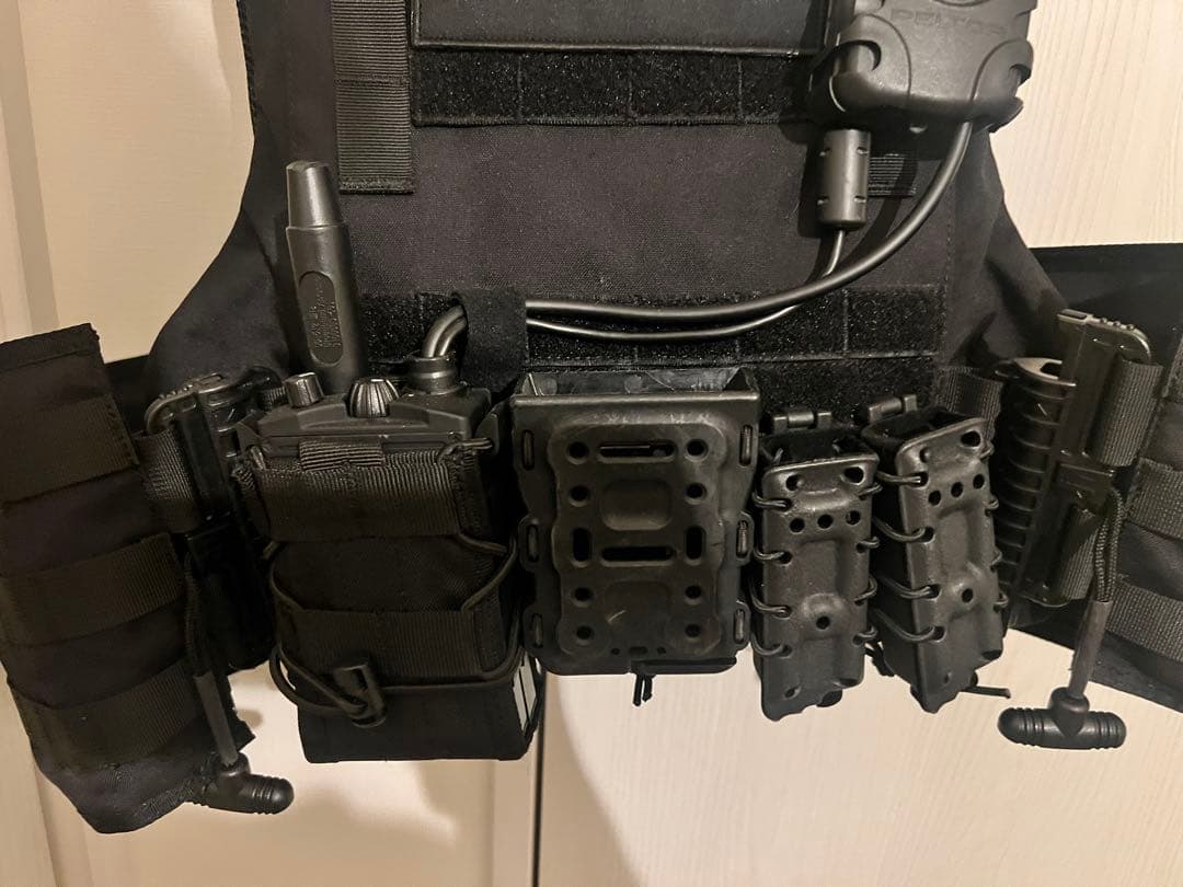 LAPD風　プレートキャリア ペルター実物付き