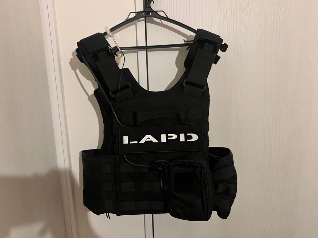 LAPD風　プレートキャリア ペルター実物付き