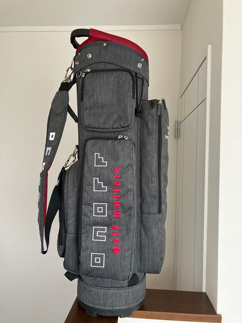 美品　ONOFF オノフ キャディバッグ 杢 （モク） グレー