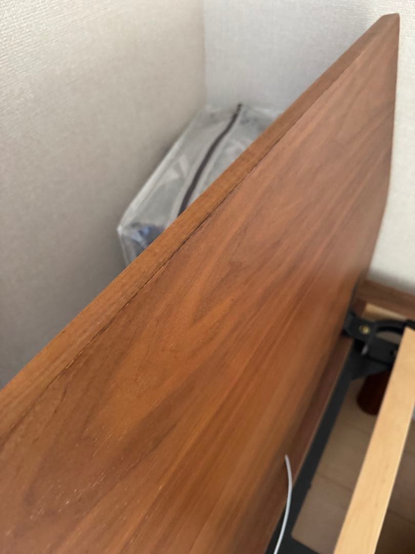 無印良品　木製セミダブルベッドフレーム ヘッドボード付き　引き取り限定