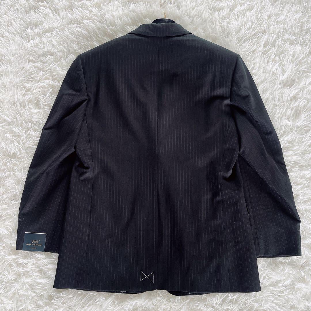 新品タグ付き✨【ブルックスブラザーズ】スーツ 黒 ストライプ 上40下W36