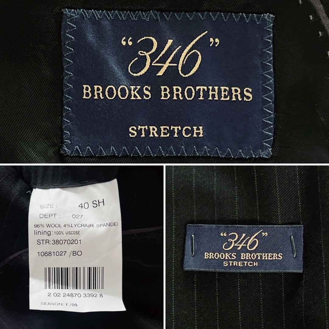 新品タグ付き✨【ブルックスブラザーズ】スーツ 黒 ストライプ 上40下W36