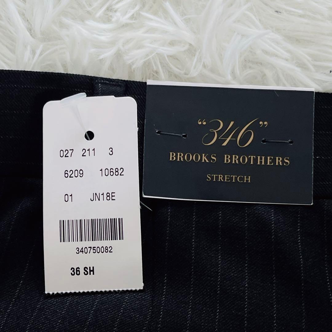 新品タグ付き✨【ブルックスブラザーズ】スーツ 黒 ストライプ 上40下W36