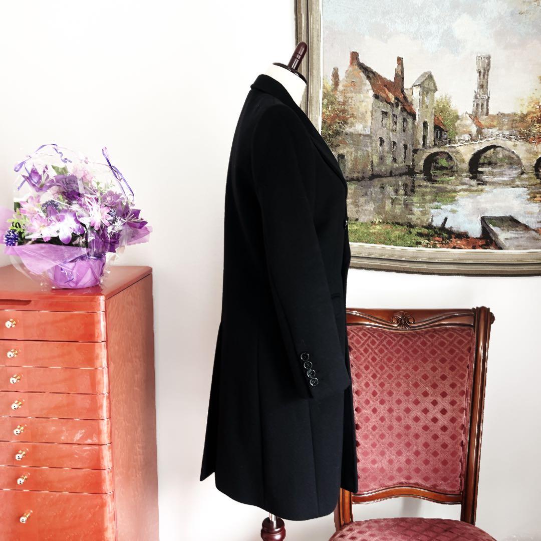 極美品　CELINEカシミヤ100％ロング　コート　静謐を纏う　究極　ブラック