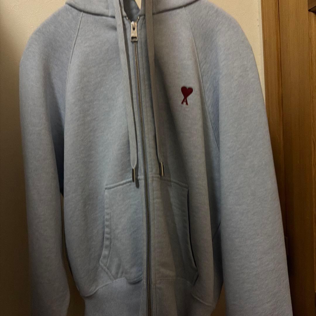 ami paris ジップパーカー　s アミパリスジップパーカーAmiParis