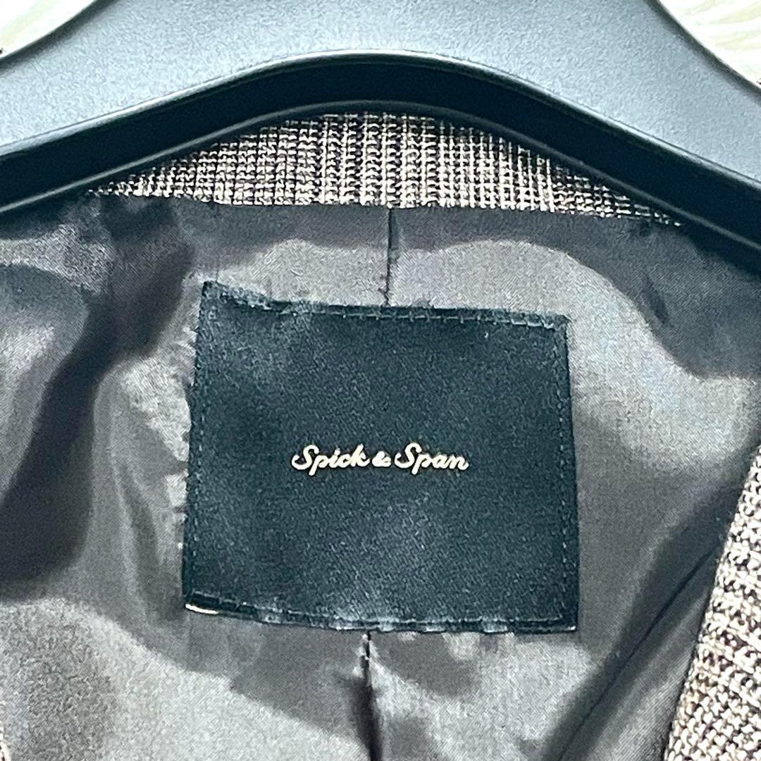 未使用級 ✨現行✨Spick&Span ウール先染め ダブルジャケット 金ボタン