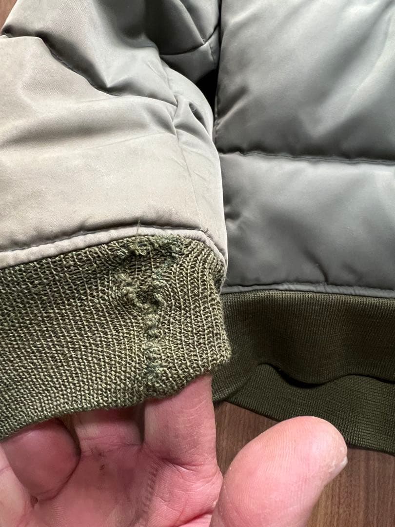 エヴィス 道楽　 オリーブグリーン MA-1ジャケット サイズ38