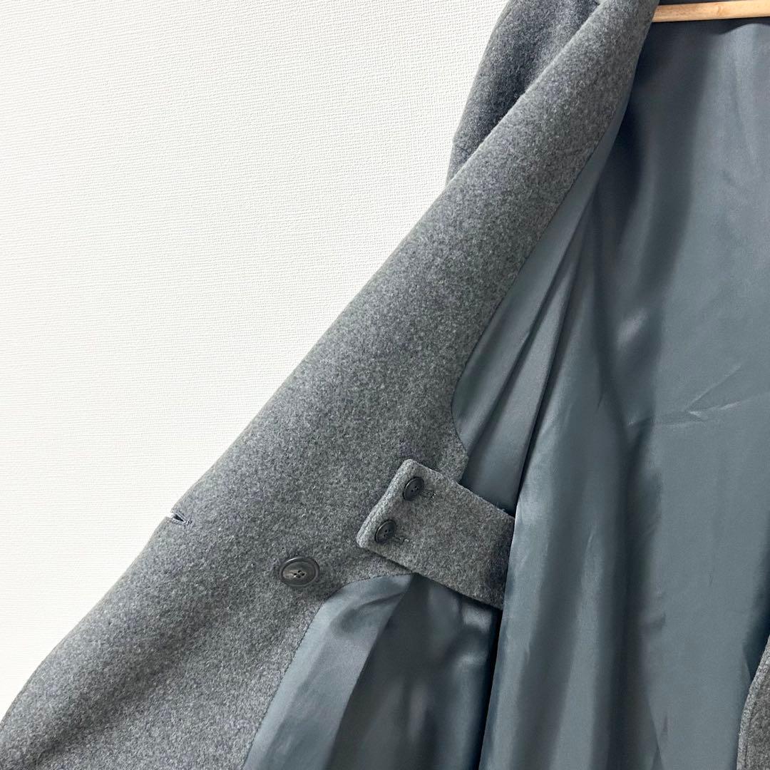 美品✨北欧 暮らしの道具店　3WAYアレンジ襟のかろやかチェスターコート　グレー