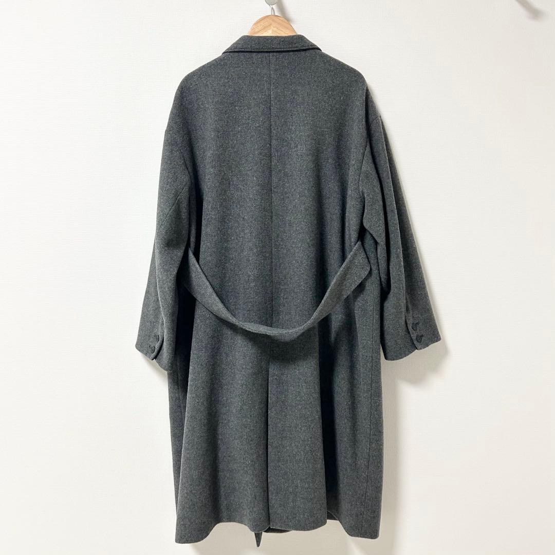 美品✨北欧 暮らしの道具店　3WAYアレンジ襟のかろやかチェスターコート　グレー