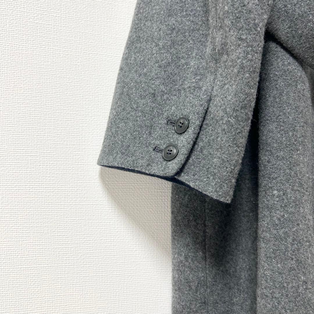 美品✨北欧 暮らしの道具店　3WAYアレンジ襟のかろやかチェスターコート　グレー
