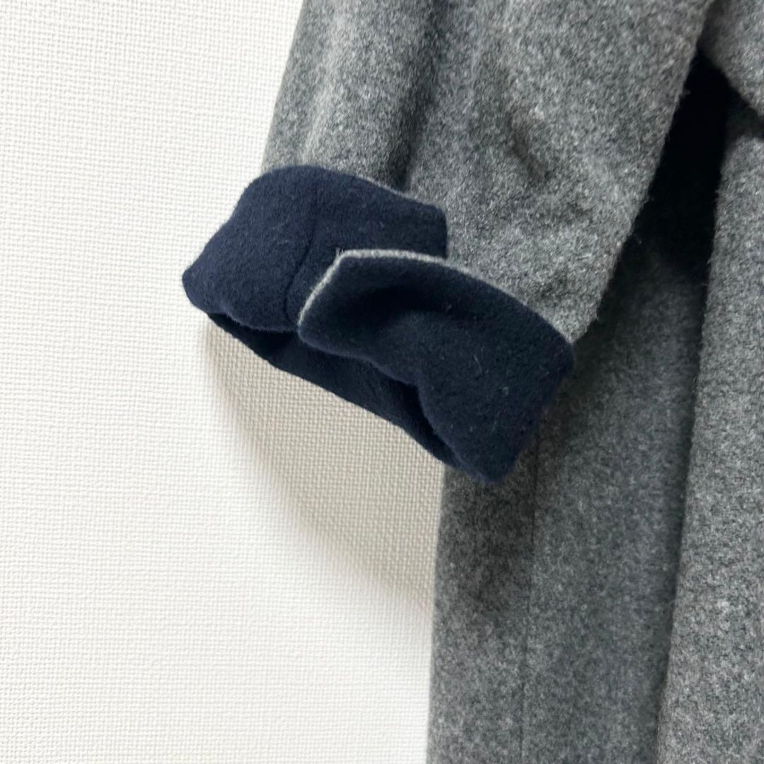美品✨北欧 暮らしの道具店　3WAYアレンジ襟のかろやかチェスターコート　グレー