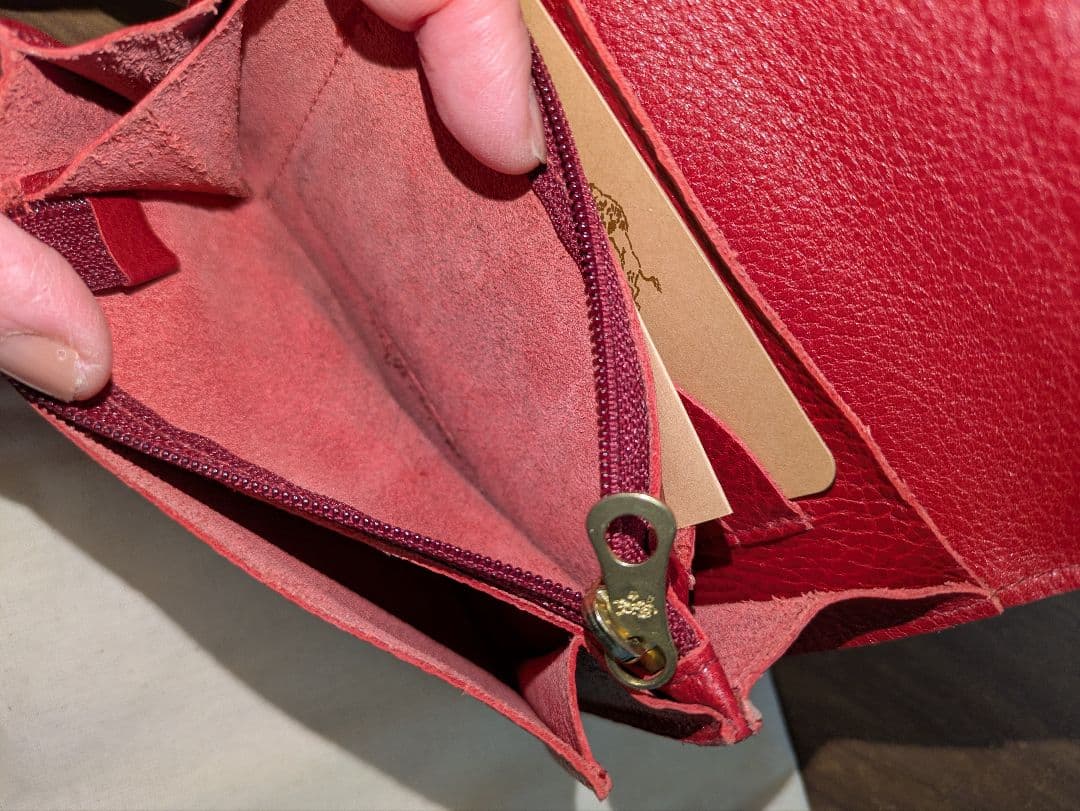 イルビゾンテ☆二つ折り財布 レッド