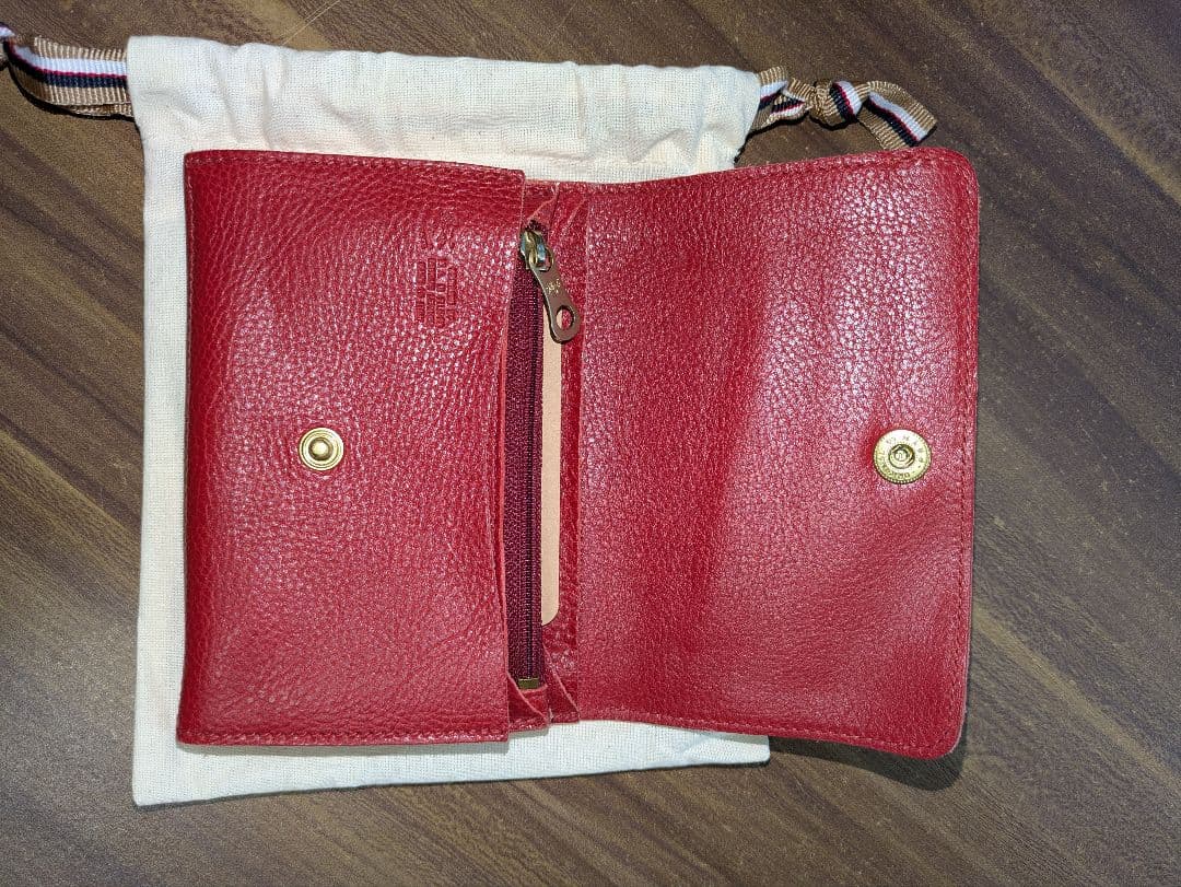 イルビゾンテ☆二つ折り財布 レッド