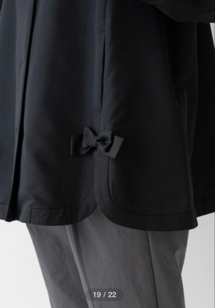 【新品タグ付き】ソーノ ドルチェリボン撥水ジャケット パール リボン ブラック