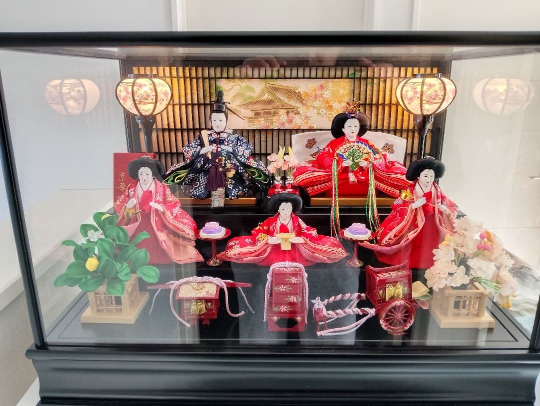 【値引き】雛人形 ケース付き 伝統的雛祭り