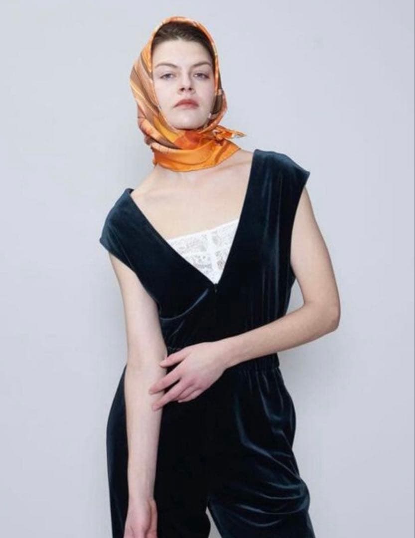 【6 （ROKU） 】ベロア Vネック オールインワン