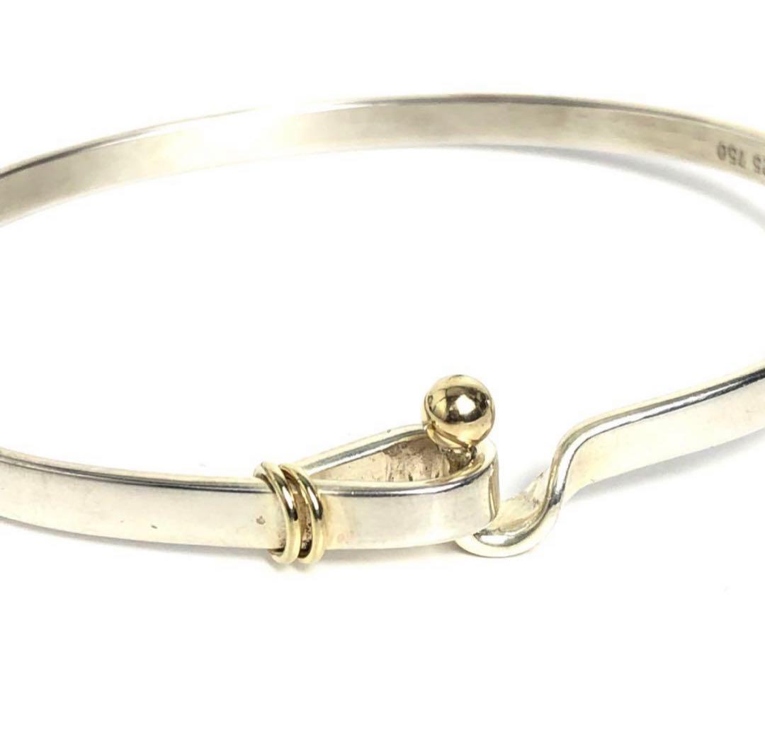 Tiffany ティファニー フックアンドアイ バングル 925 750 コンビ