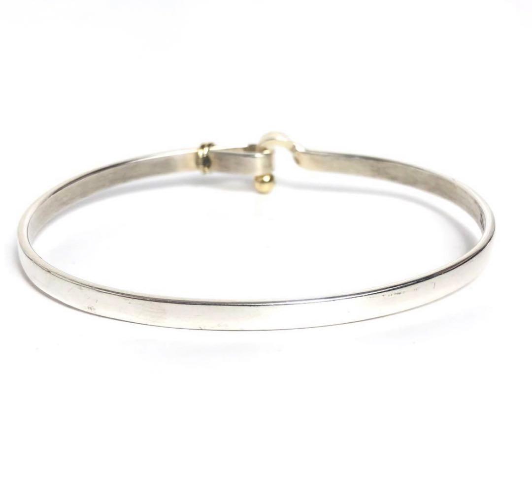 Tiffany ティファニー フックアンドアイ バングル 925 750 コンビ