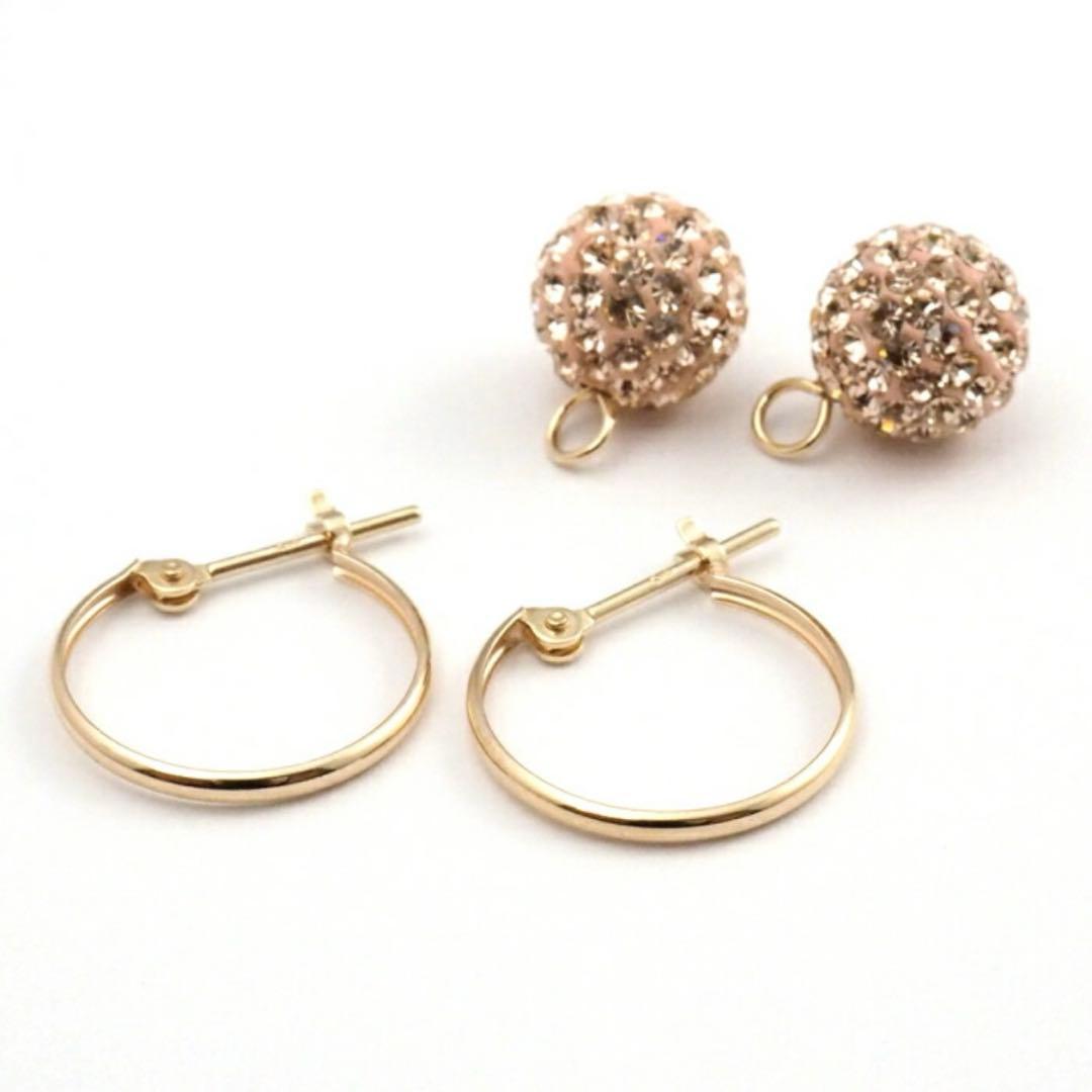 新品 K10 イエローゴールド フープ 10金ピアス 刻印あり 上質 日本製♡②