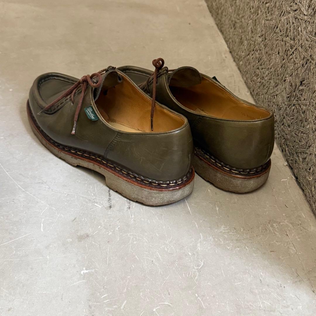 パラブーツ　ミカエル　7 オリーブ　グリーン