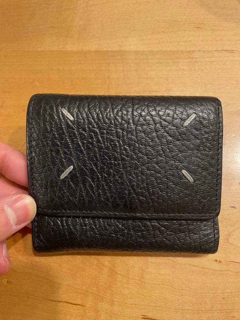 Maison Margiela ブラック 三つ折り財布