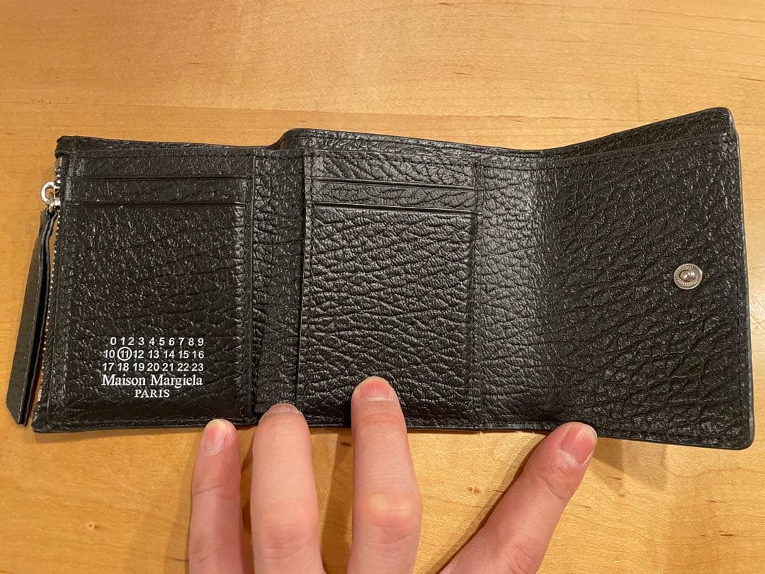 Maison Margiela ブラック 三つ折り財布