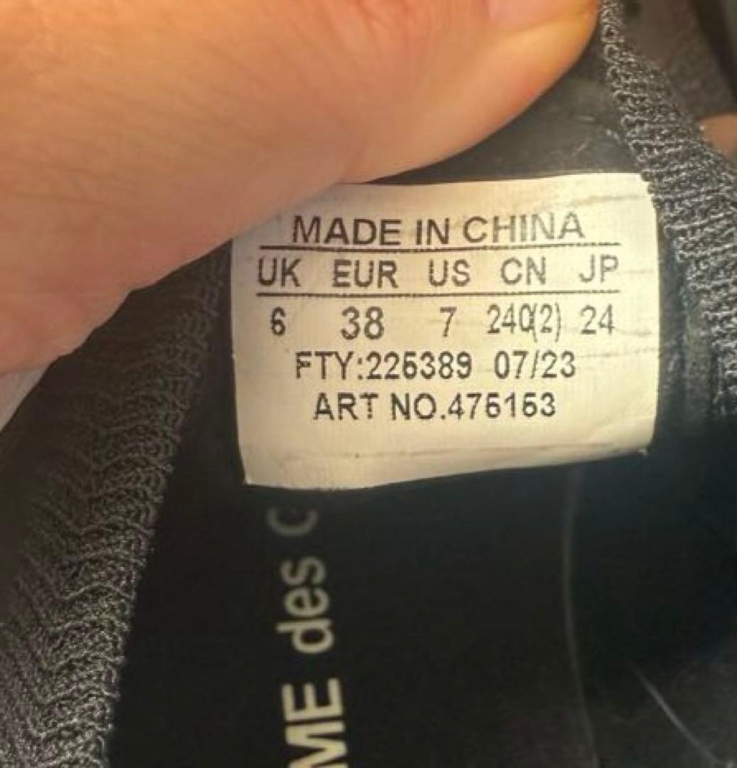 ［Wawewe］Salomon コムデギャルソン スニーカー ブラック