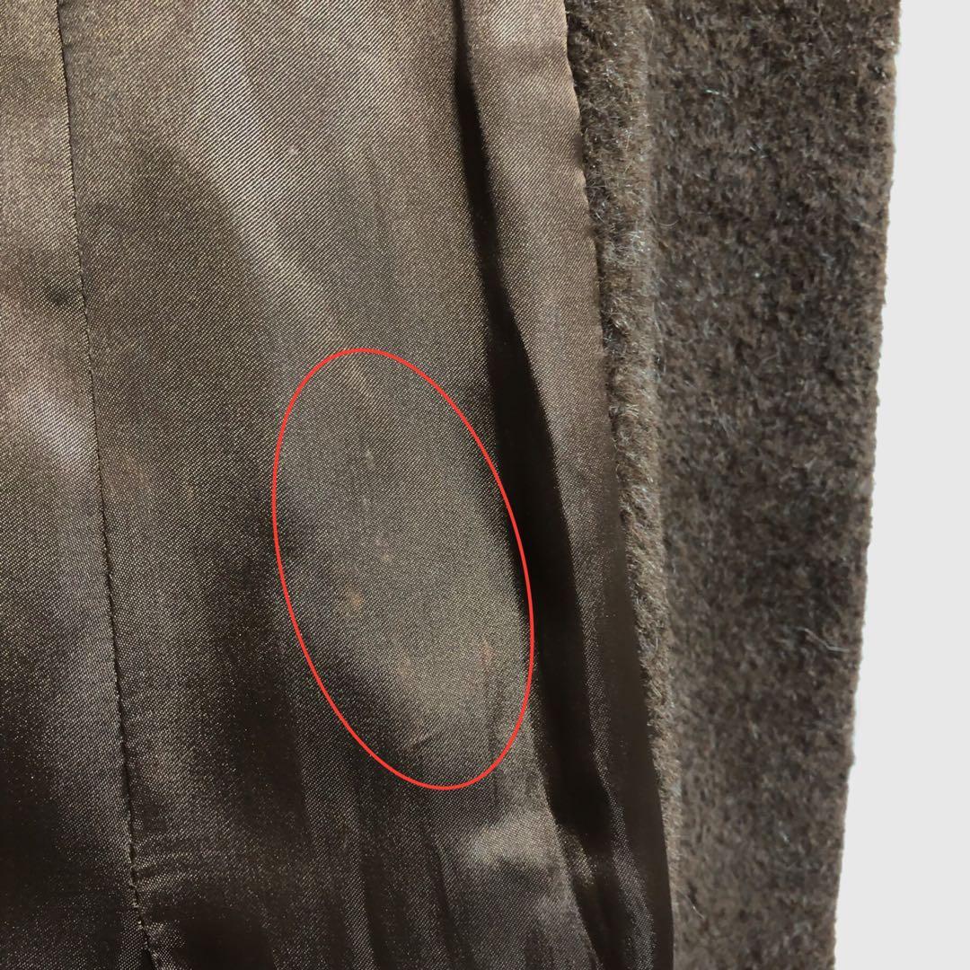 Max Mara マックスマーラ アルパカ ヴァージンウール ロングコート 茶